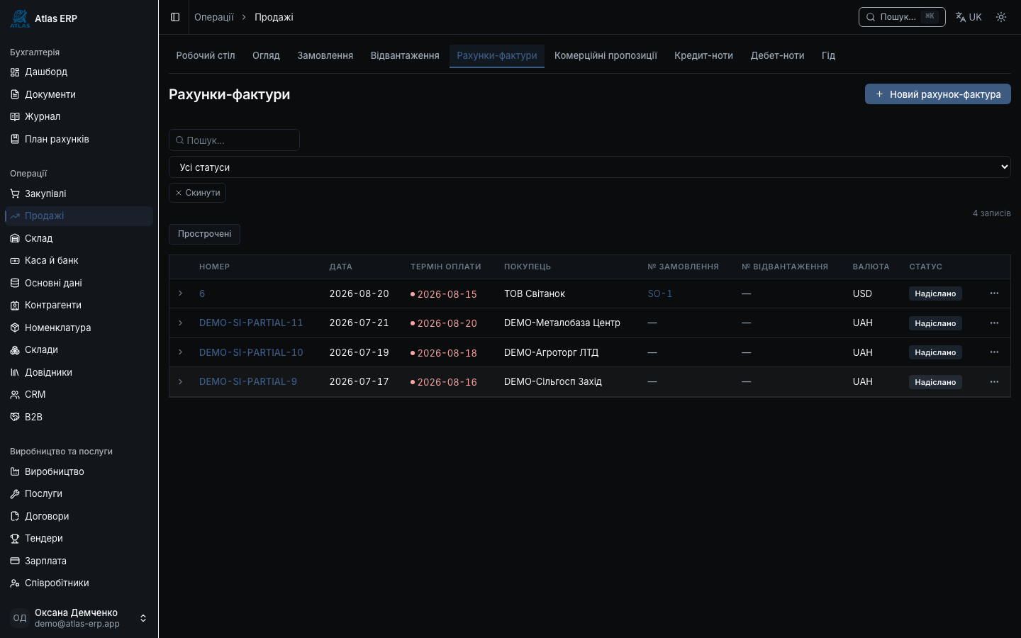 Форма рахунку